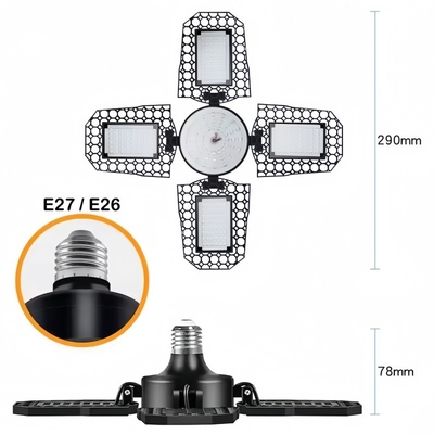 E26 E27 フルスペクトル 赤 青 暖かい 白色 LED 折りたたみ Grow Light 温室や室内農業用
