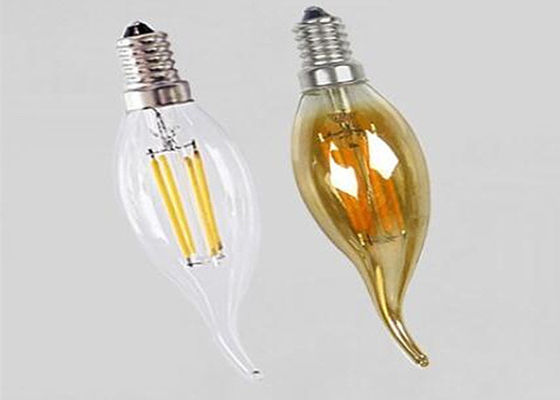 電気運転されたフィラメントLEDの電球220Vの電圧ガラス材料2700K - 6500K