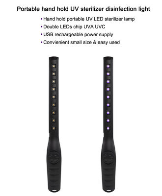 携帯用Alumiumは殺菌ランプSMD 2835 USBの電源IP44 8000Hの寿命を導いた