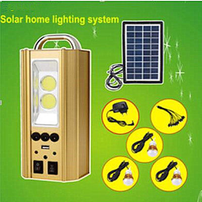 電池と多機能USBコネクタを備えた太陽光照明