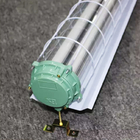 鉄採鉱のための陰が付いている物質的な2xT8耐圧防爆LEDの管の据え付け品