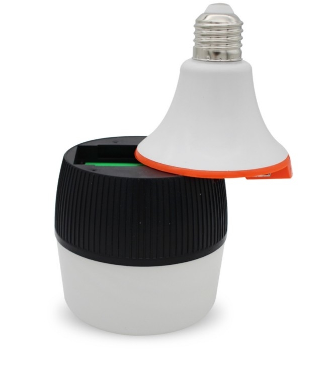 バッテリー 1200mAh 30W SMD2835 AC85-265V Ra&gt;80 LED 緊急電球 E27 口金付き